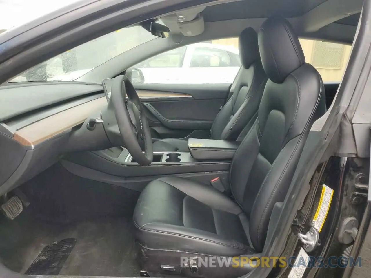 7 fotografías del automóvil dañado 5YJ3E1EA0NF372095 TESLA MODEL 3 2022