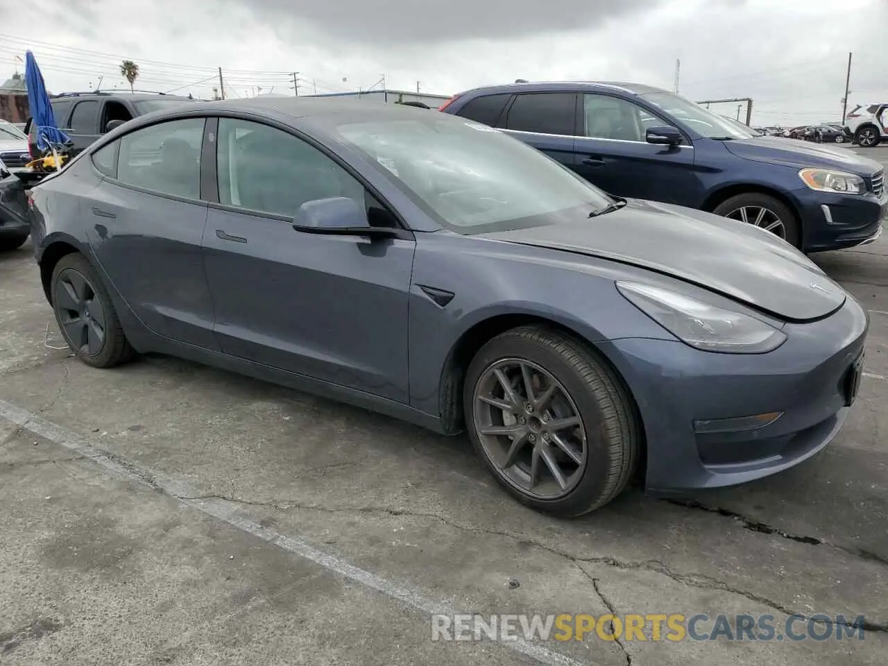 4 fotografías del automóvil dañado 5YJ3E1EA0NF375126 TESLA MODEL 3 2022