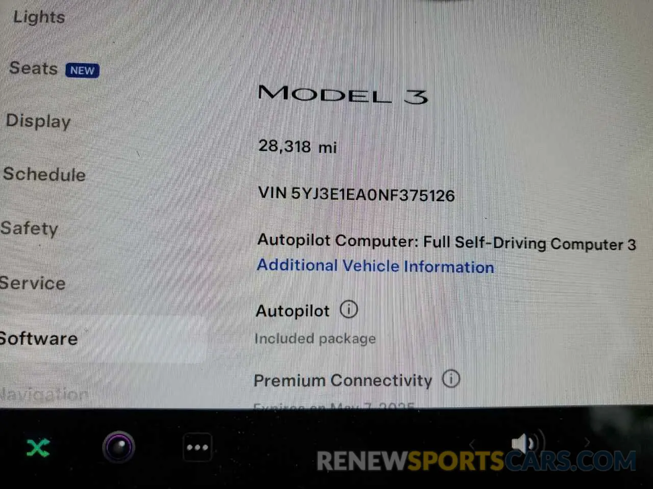 9 fotografías del automóvil dañado 5YJ3E1EA0NF375126 TESLA MODEL 3 2022
