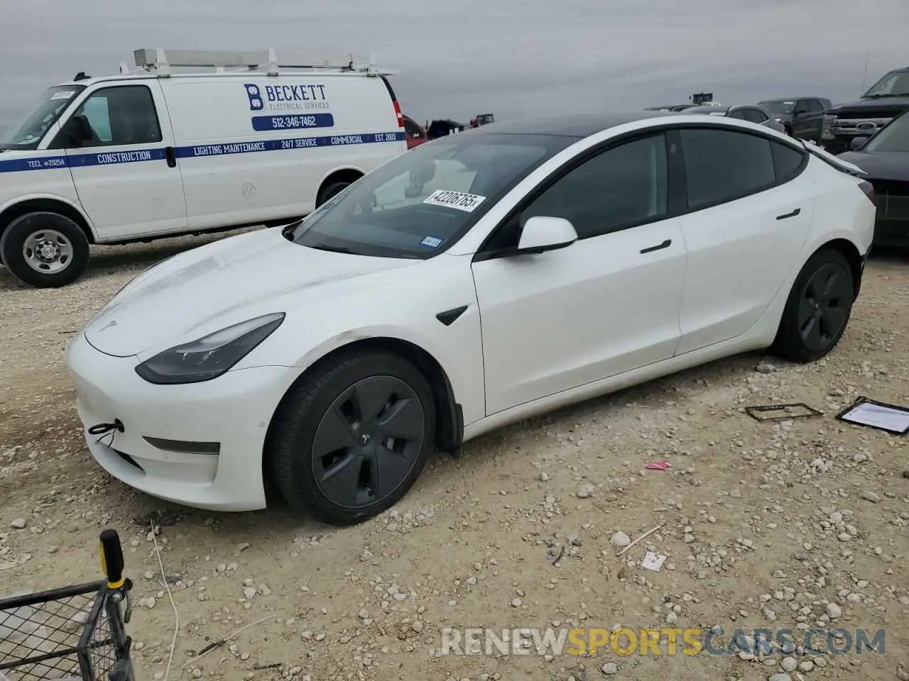 1 fotografías del automóvil dañado 5YJ3E1EA1NF106469 TESLA MODEL 3 2022