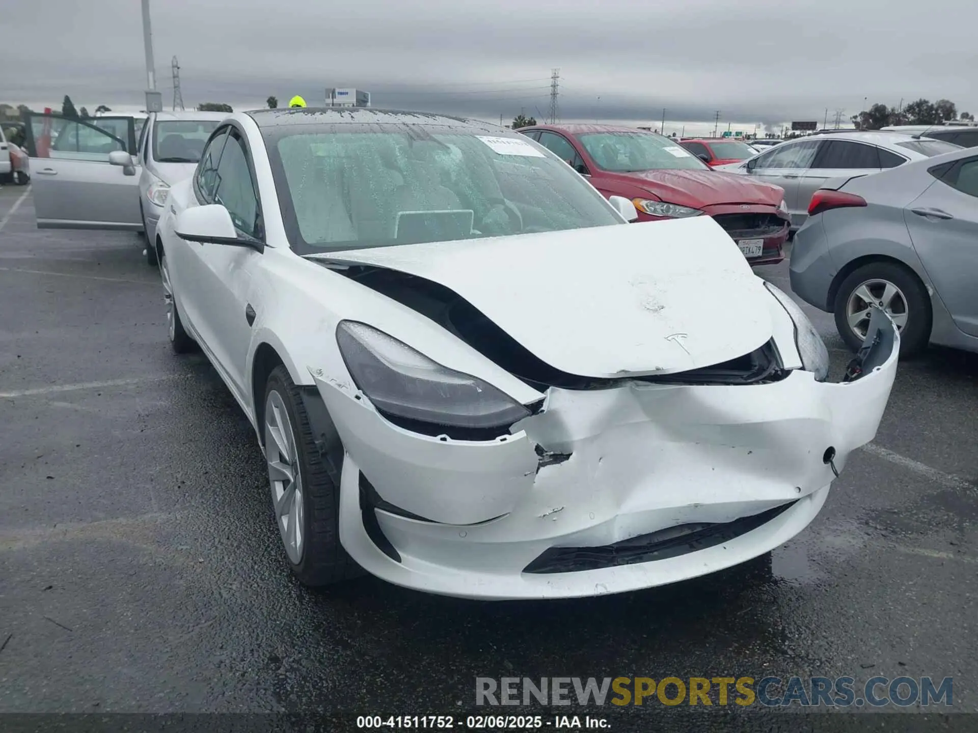 1 fotografías del automóvil dañado 5YJ3E1EA1NF134224 TESLA MODEL 3 2022