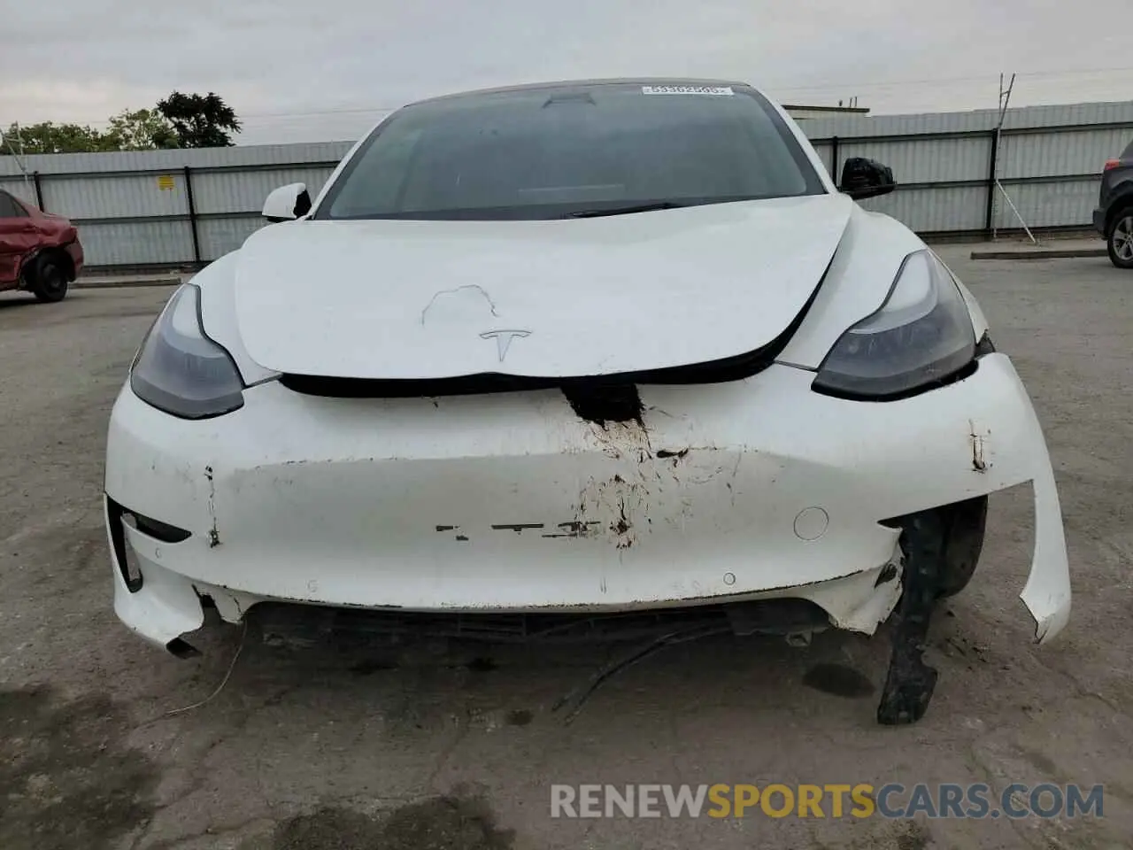 5 fotografías del automóvil dañado 5YJ3E1EA1NF143263 TESLA MODEL 3 2022