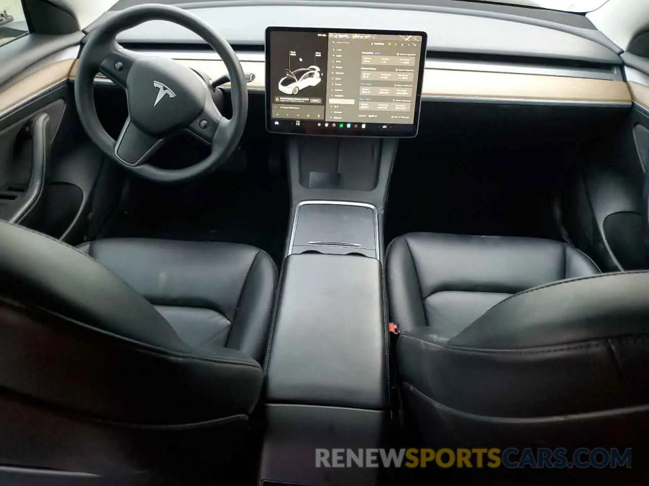 8 fotografías del automóvil dañado 5YJ3E1EA1NF143263 TESLA MODEL 3 2022