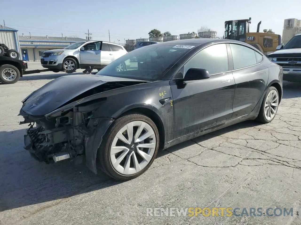 1 fotografías del automóvil dañado 5YJ3E1EA1NF184721 TESLA MODEL 3 2022