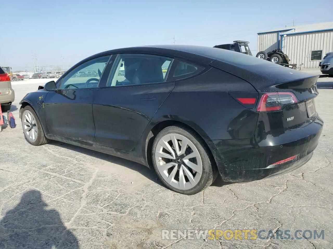 2 fotografías del automóvil dañado 5YJ3E1EA1NF184721 TESLA MODEL 3 2022