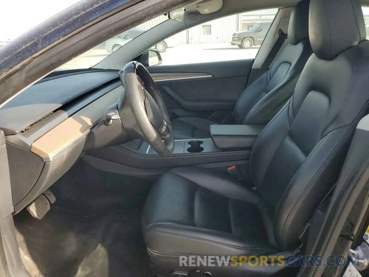 7 fotografías del automóvil dañado 5YJ3E1EA1NF184721 TESLA MODEL 3 2022