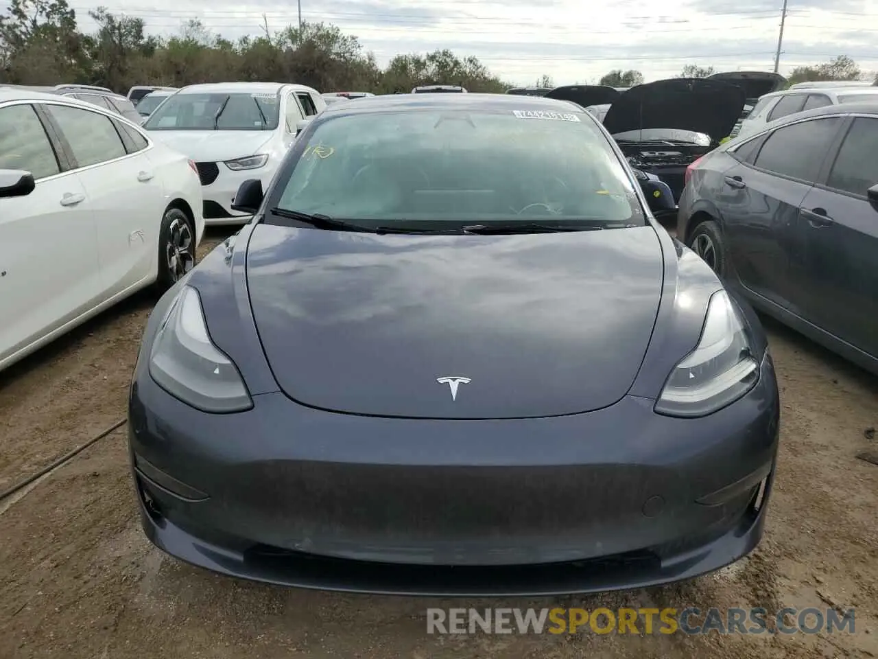 5 fotografías del automóvil dañado 5YJ3E1EA1NF187621 TESLA MODEL 3 2022