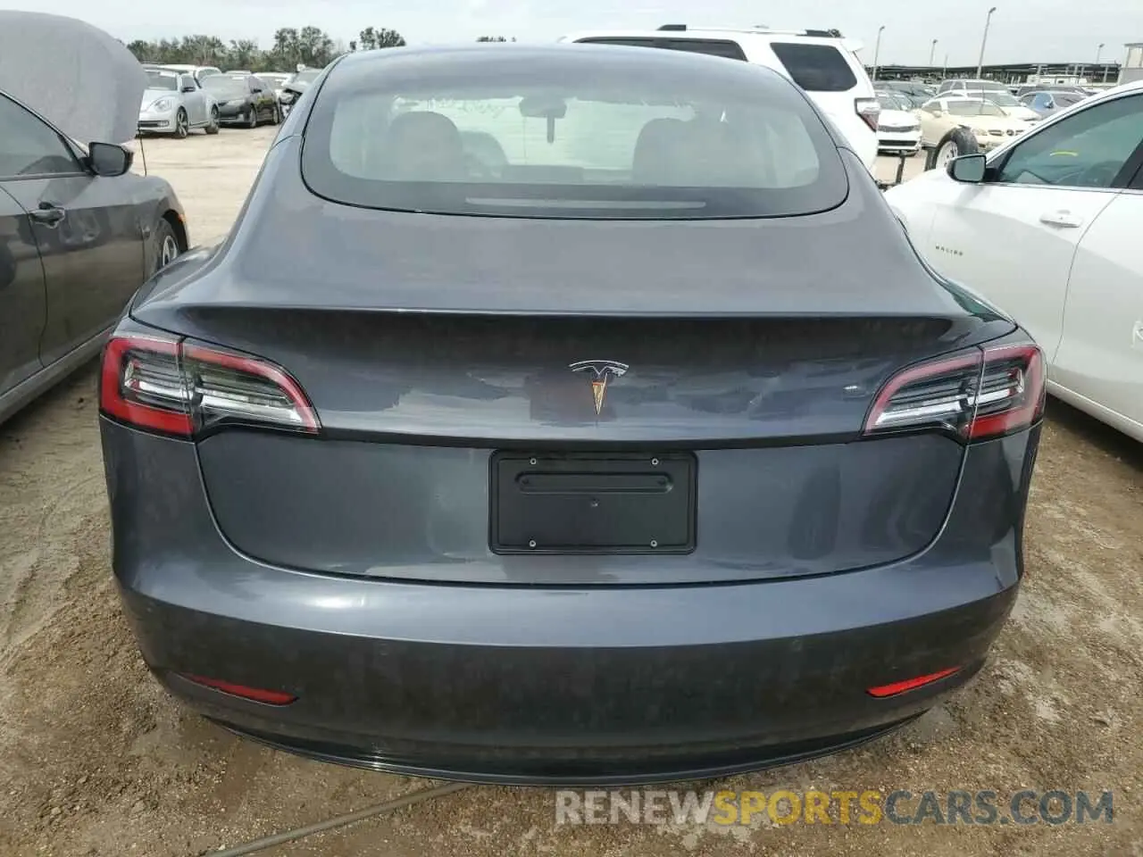 6 fotografías del automóvil dañado 5YJ3E1EA1NF187621 TESLA MODEL 3 2022