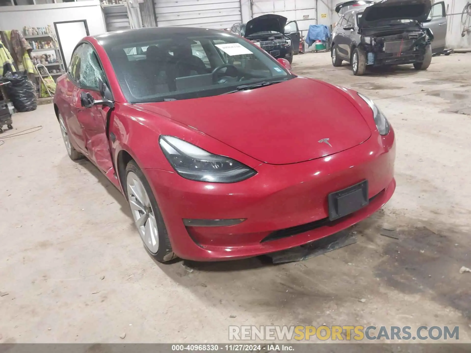 1 fotografías del automóvil dañado 5YJ3E1EA1NF188333 TESLA MODEL 3 2022