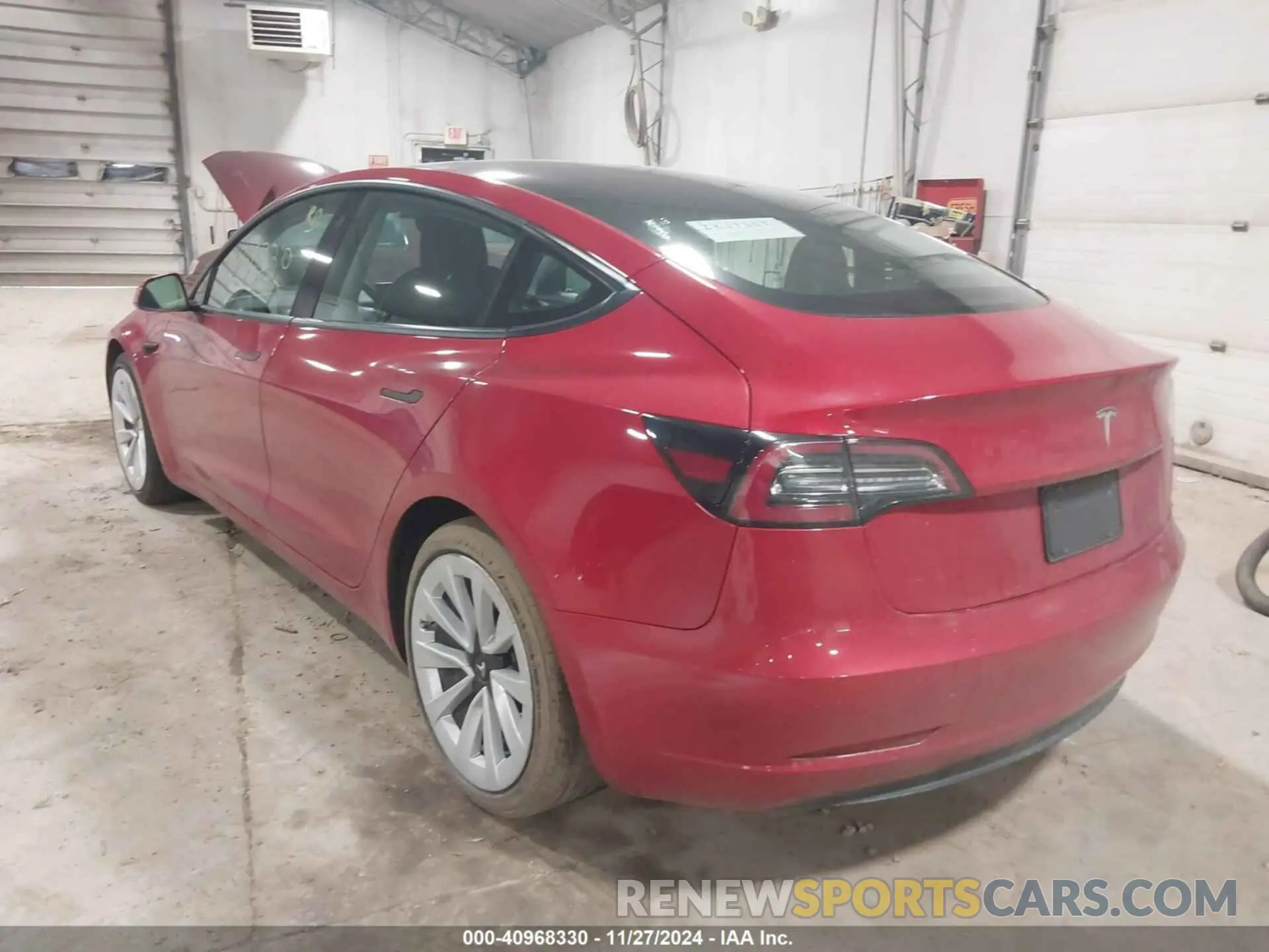 3 fotografías del automóvil dañado 5YJ3E1EA1NF188333 TESLA MODEL 3 2022