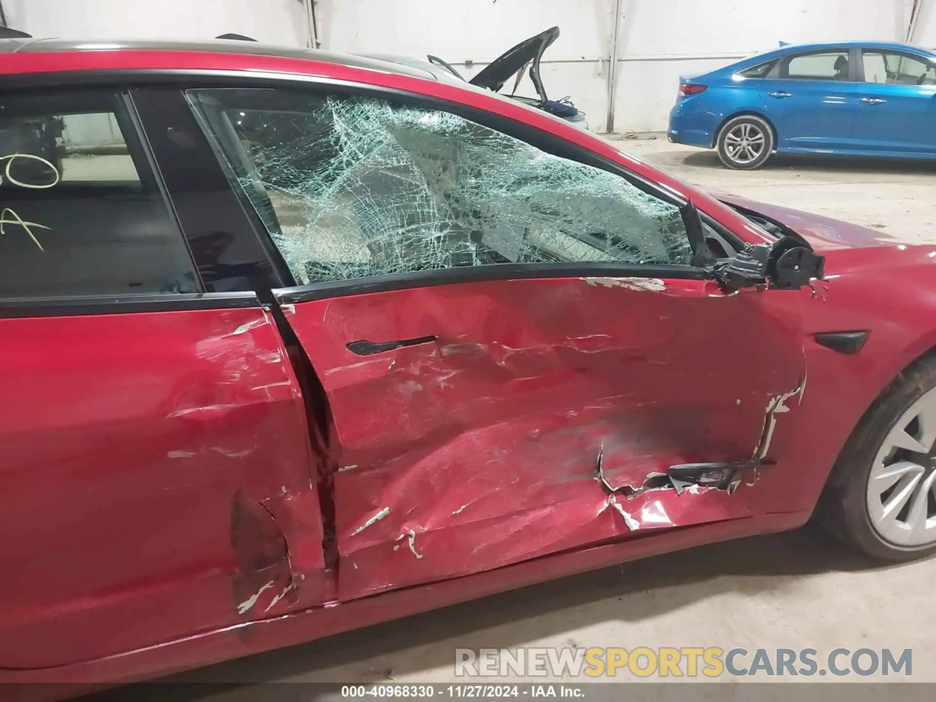 6 fotografías del automóvil dañado 5YJ3E1EA1NF188333 TESLA MODEL 3 2022