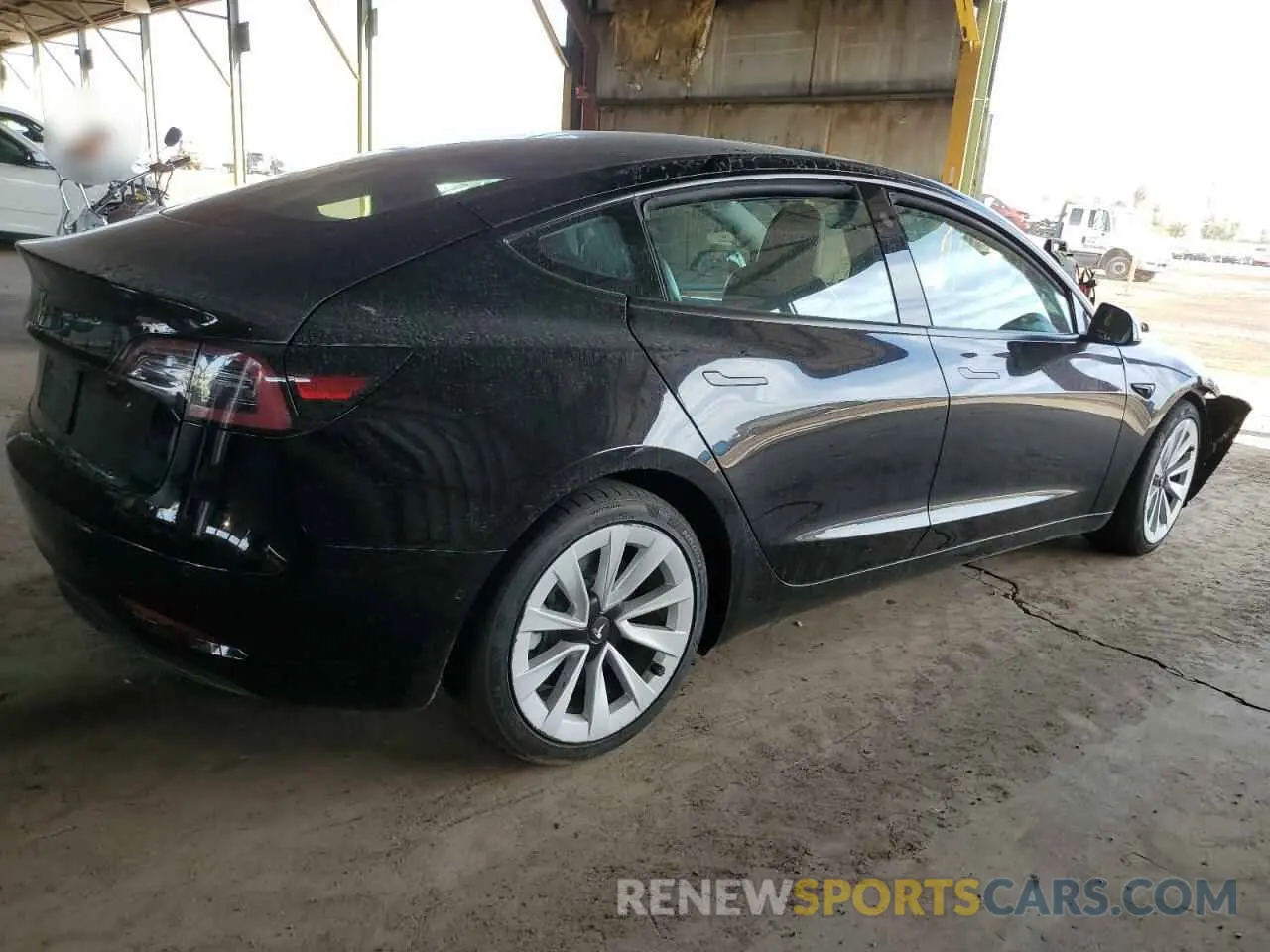 3 fotografías del automóvil dañado 5YJ3E1EA1NF190728 TESLA MODEL 3 2022