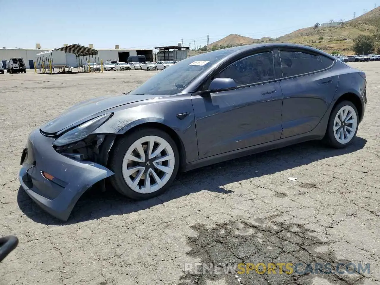 1 fotografías del automóvil dañado 5YJ3E1EA1NF191426 TESLA MODEL 3 2022