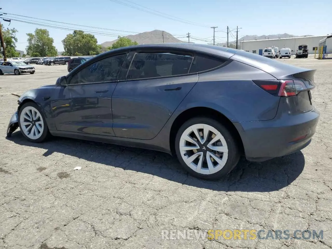 2 fotografías del automóvil dañado 5YJ3E1EA1NF191426 TESLA MODEL 3 2022