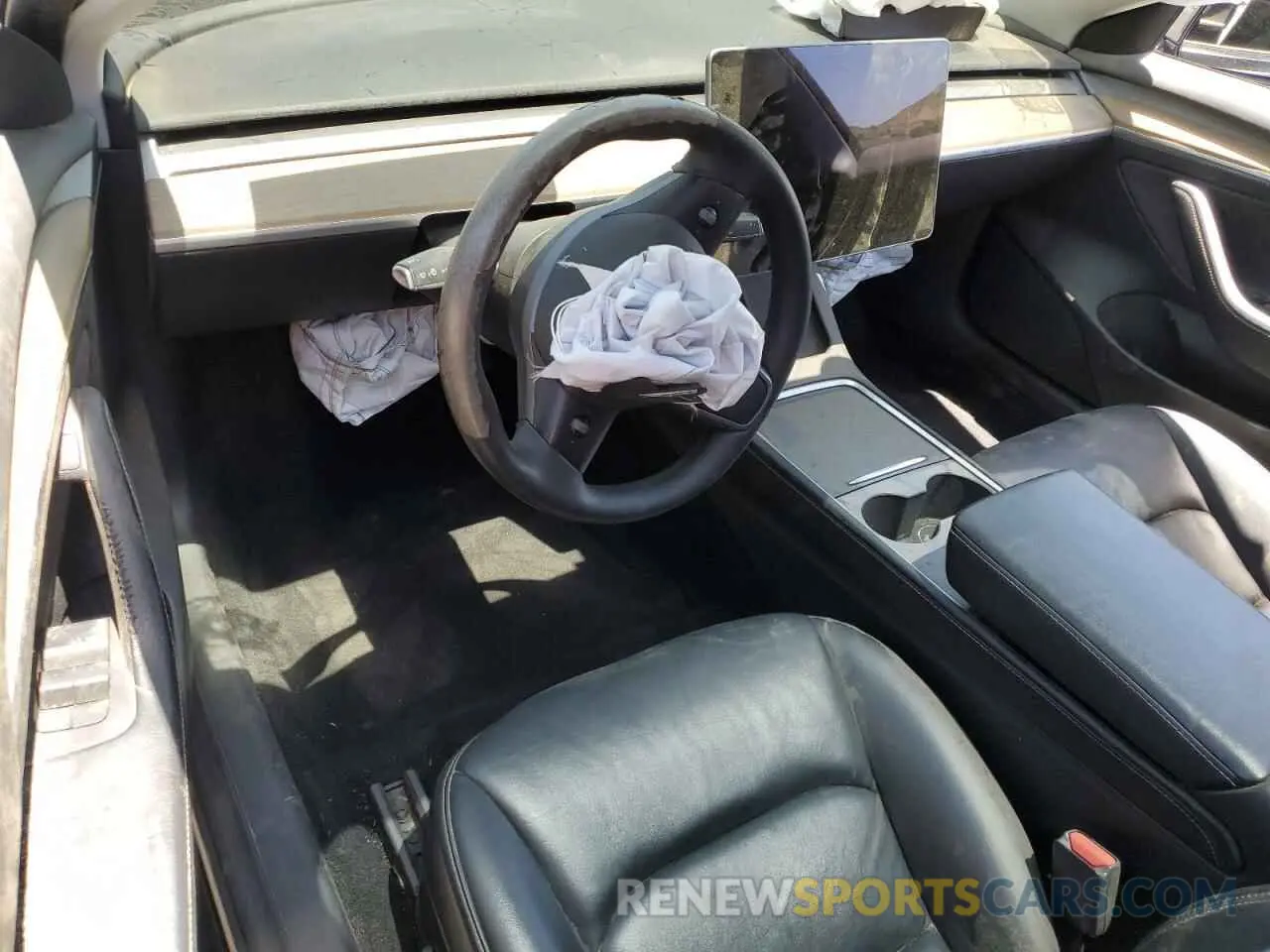 8 fotografías del automóvil dañado 5YJ3E1EA1NF191426 TESLA MODEL 3 2022