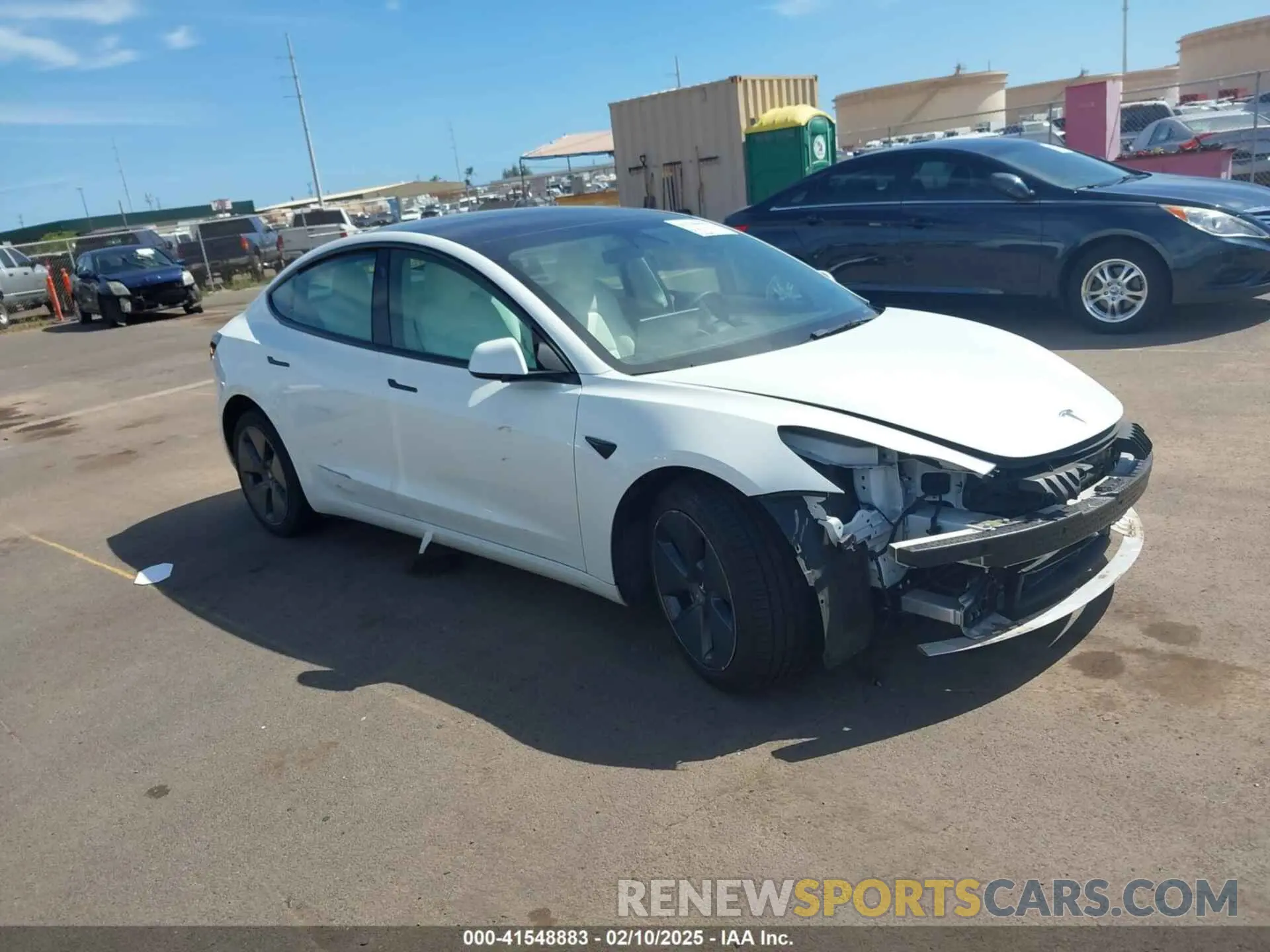 1 fotografías del automóvil dañado 5YJ3E1EA1NF241533 TESLA MODEL 3 2022