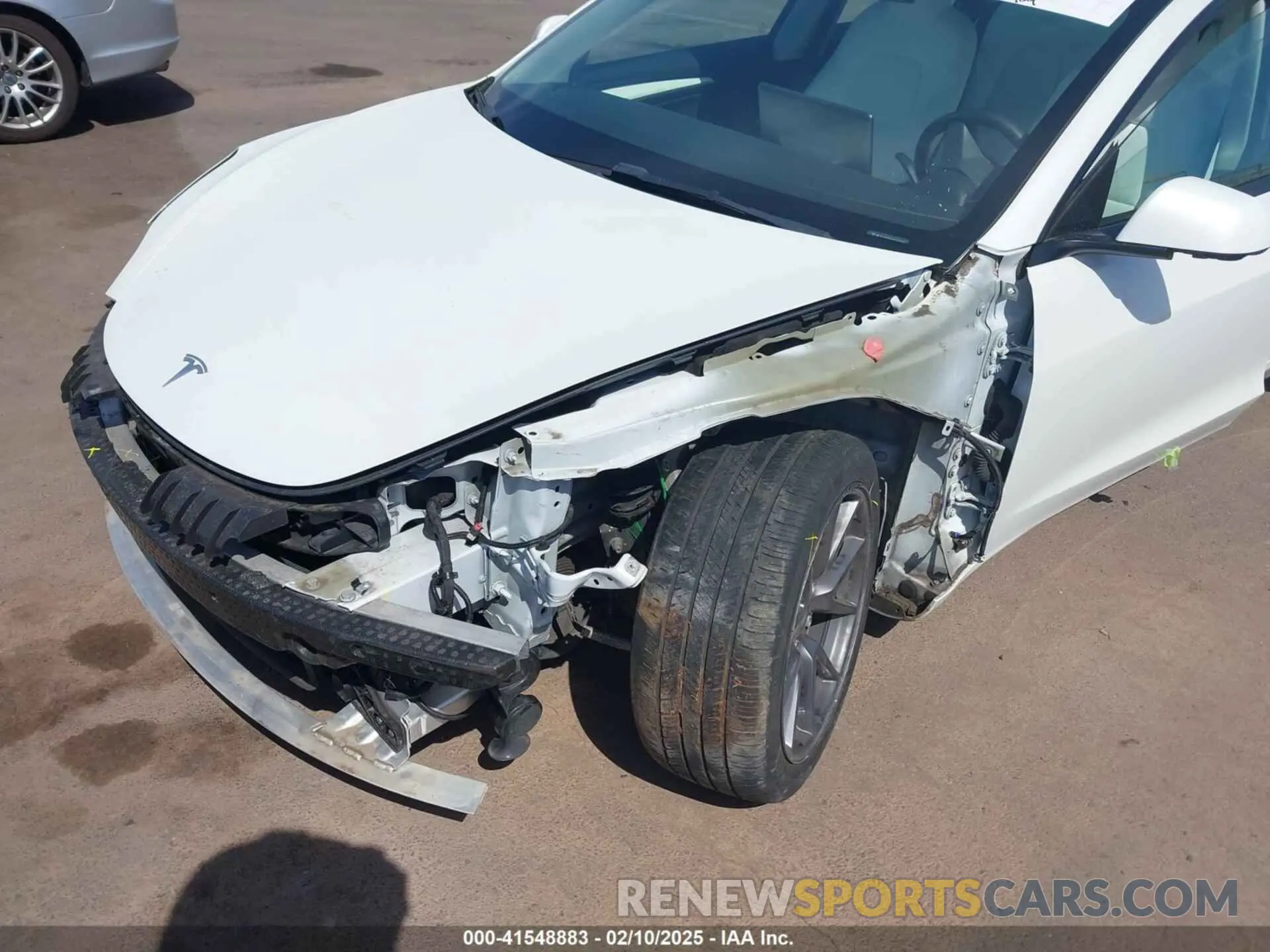 6 fotografías del automóvil dañado 5YJ3E1EA1NF241533 TESLA MODEL 3 2022