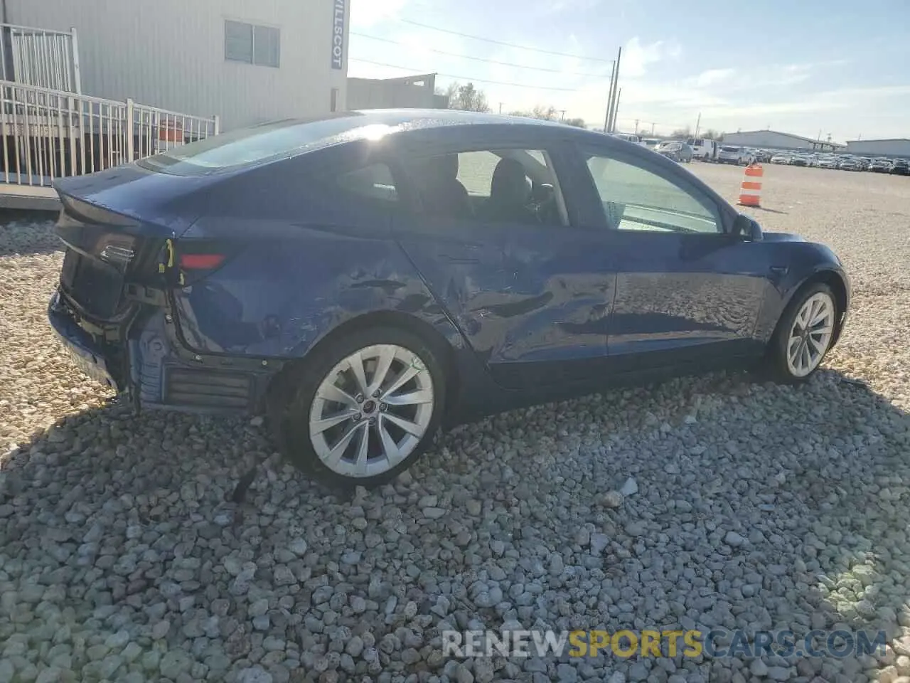 3 fotografías del automóvil dañado 5YJ3E1EA1NF286004 TESLA MODEL 3 2022