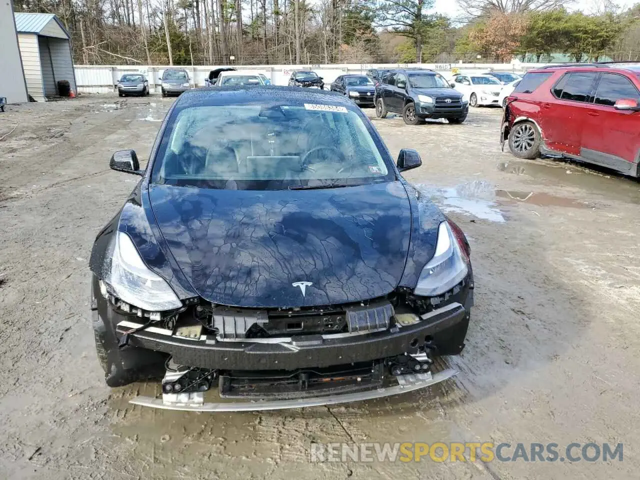 5 fotografías del automóvil dañado 5YJ3E1EA1NF286570 TESLA MODEL 3 2022
