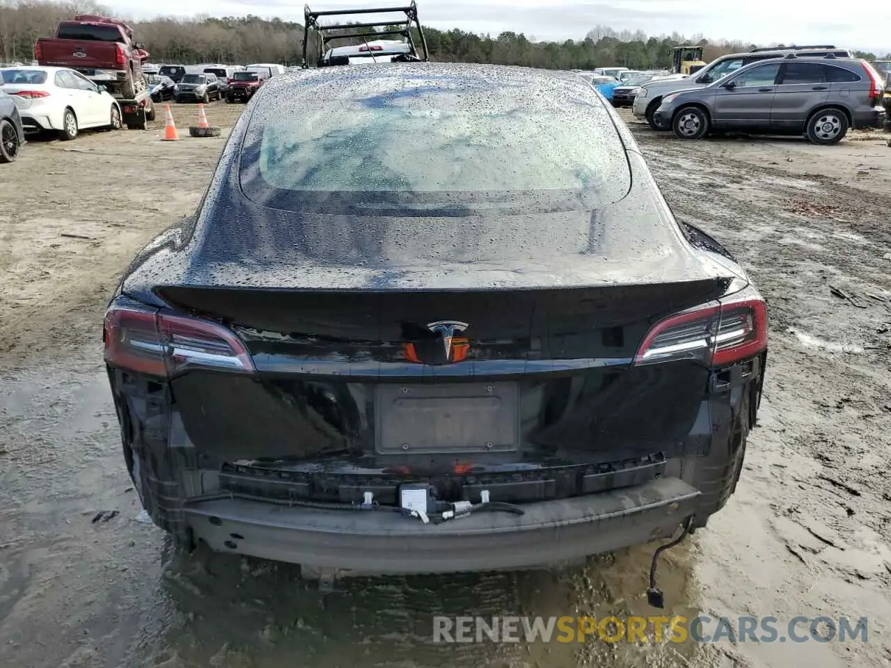 6 fotografías del automóvil dañado 5YJ3E1EA1NF286570 TESLA MODEL 3 2022