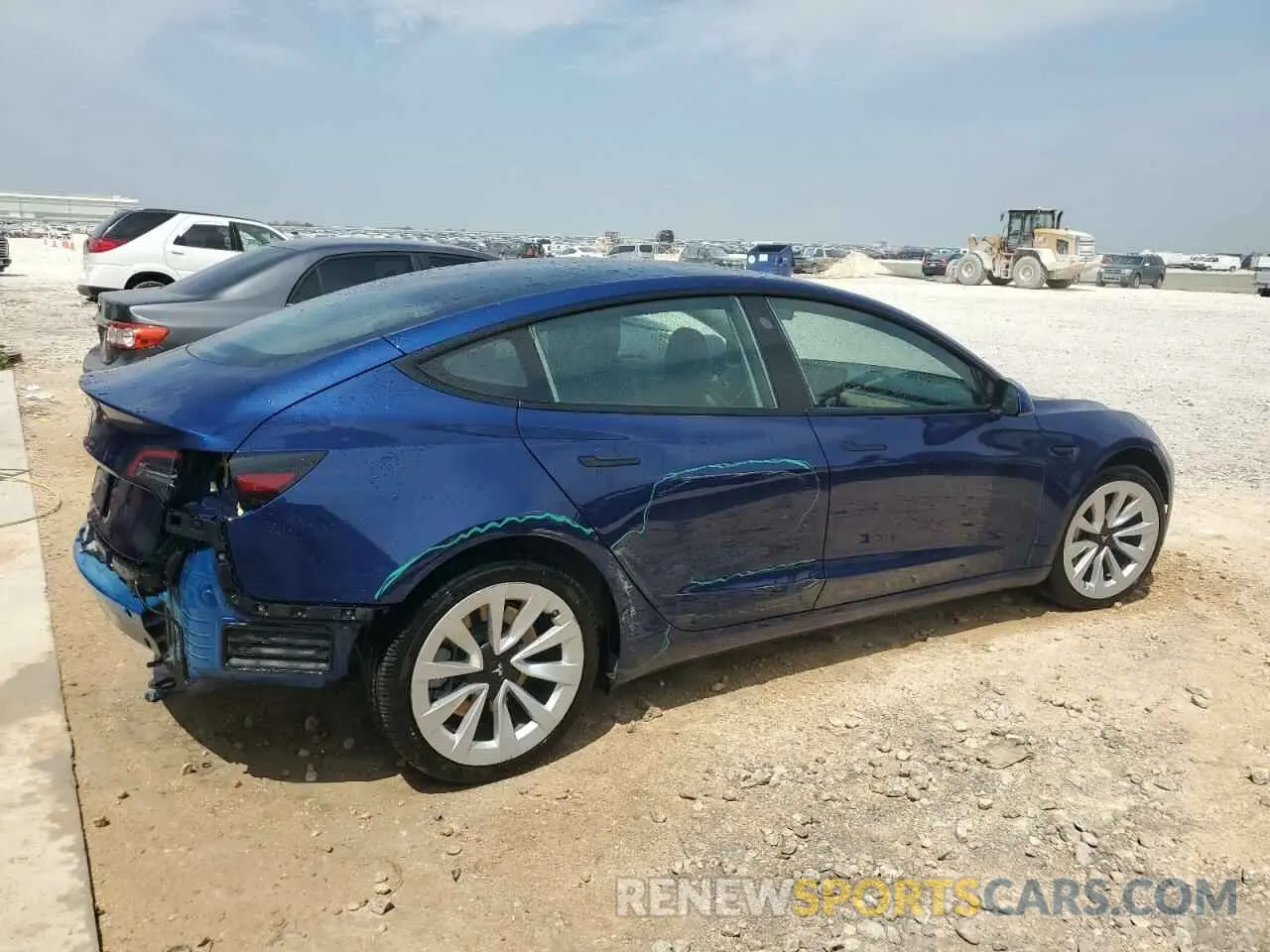 3 fotografías del automóvil dañado 5YJ3E1EA1NF286908 TESLA MODEL 3 2022