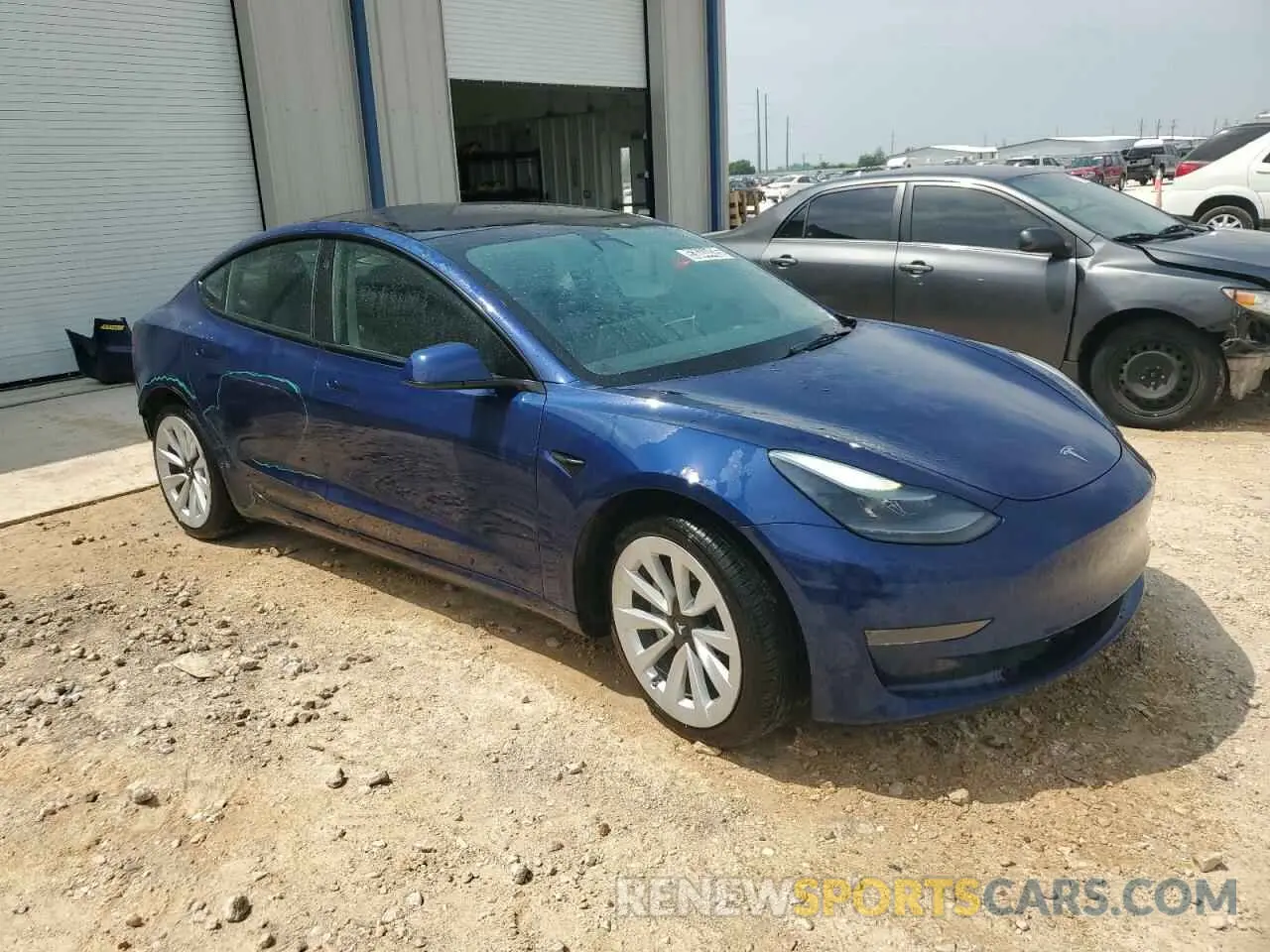 4 fotografías del automóvil dañado 5YJ3E1EA1NF286908 TESLA MODEL 3 2022