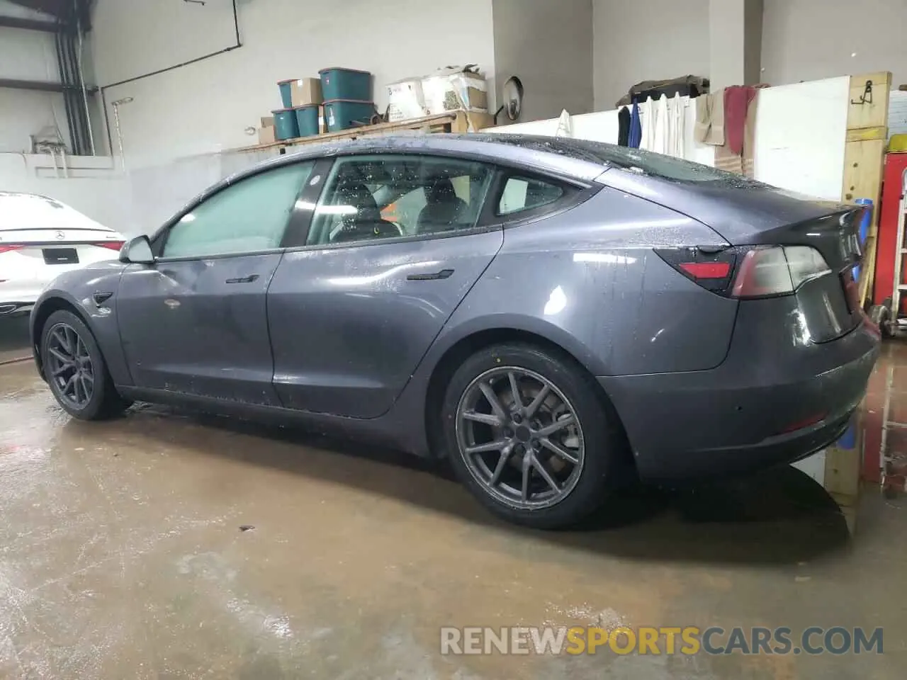 2 fotografías del automóvil dañado 5YJ3E1EA1NF287962 TESLA MODEL 3 2022