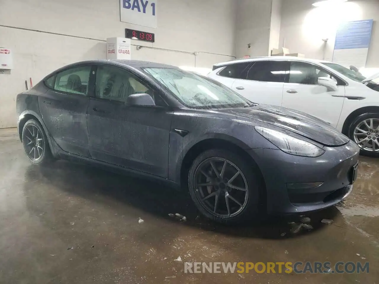 4 fotografías del automóvil dañado 5YJ3E1EA1NF287962 TESLA MODEL 3 2022