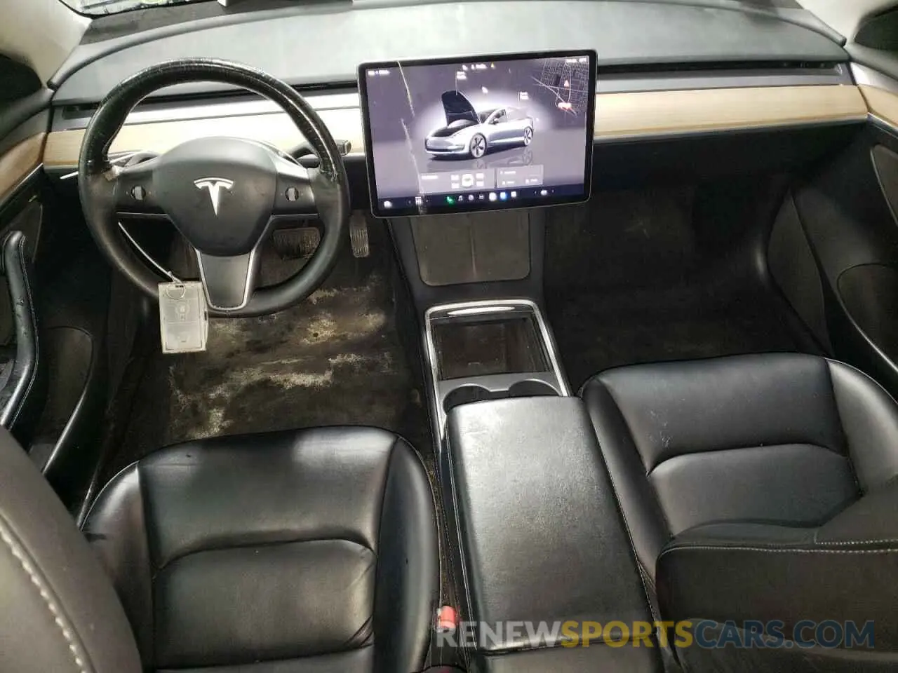8 fotografías del automóvil dañado 5YJ3E1EA1NF287962 TESLA MODEL 3 2022