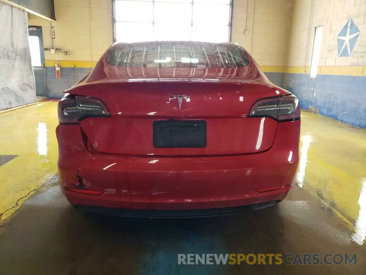 6 fotografías del automóvil dañado 5YJ3E1EA1NF303965 TESLA MODEL 3 2022
