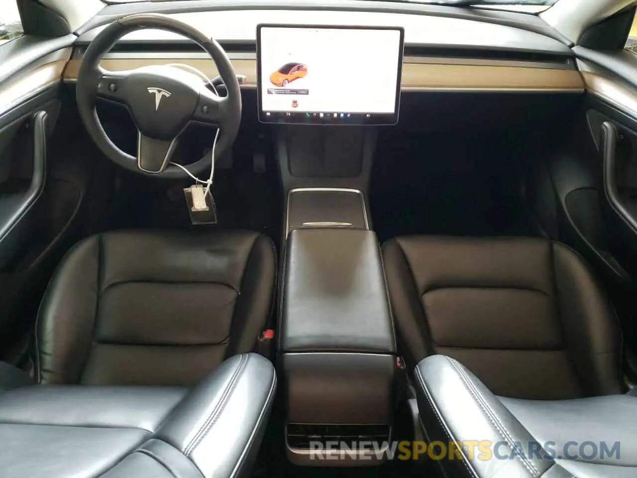 8 fotografías del automóvil dañado 5YJ3E1EA1NF303965 TESLA MODEL 3 2022