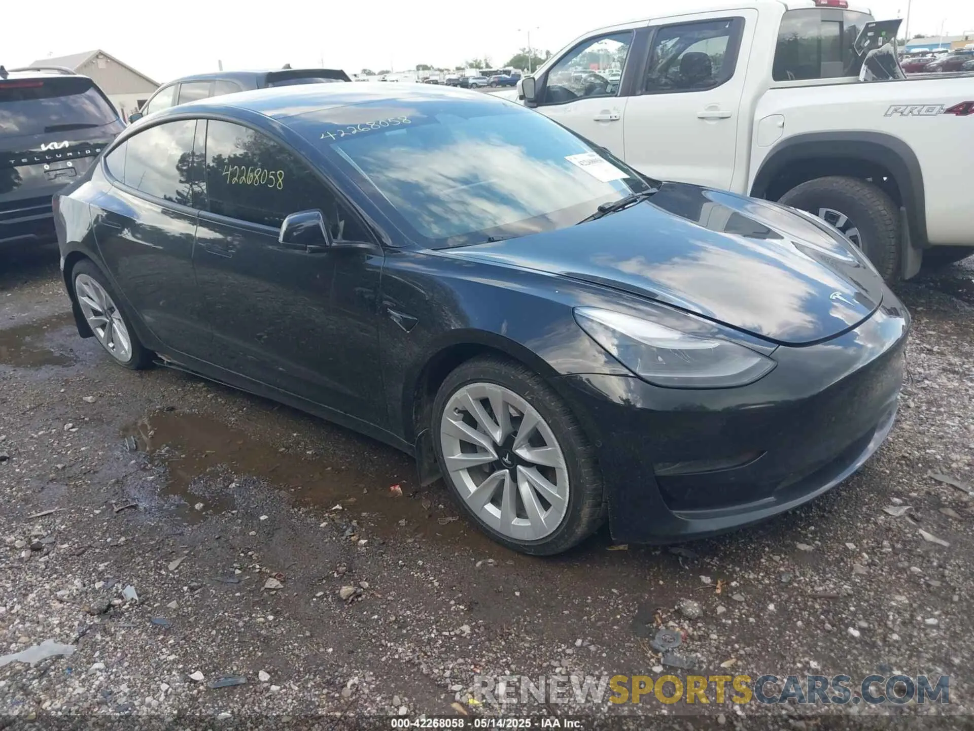 1 fotografías del automóvil dañado 5YJ3E1EA1NF304355 TESLA MODEL 3 2022