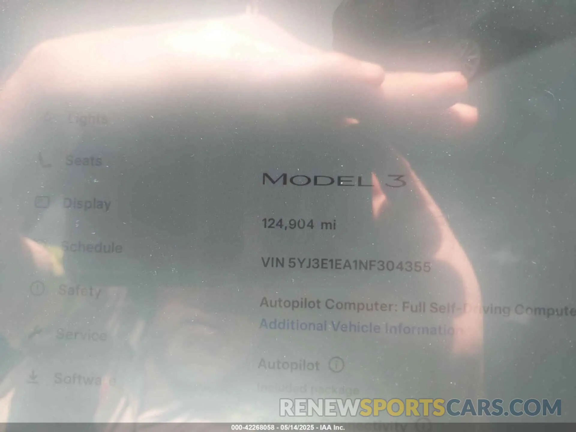 14 fotografías del automóvil dañado 5YJ3E1EA1NF304355 TESLA MODEL 3 2022