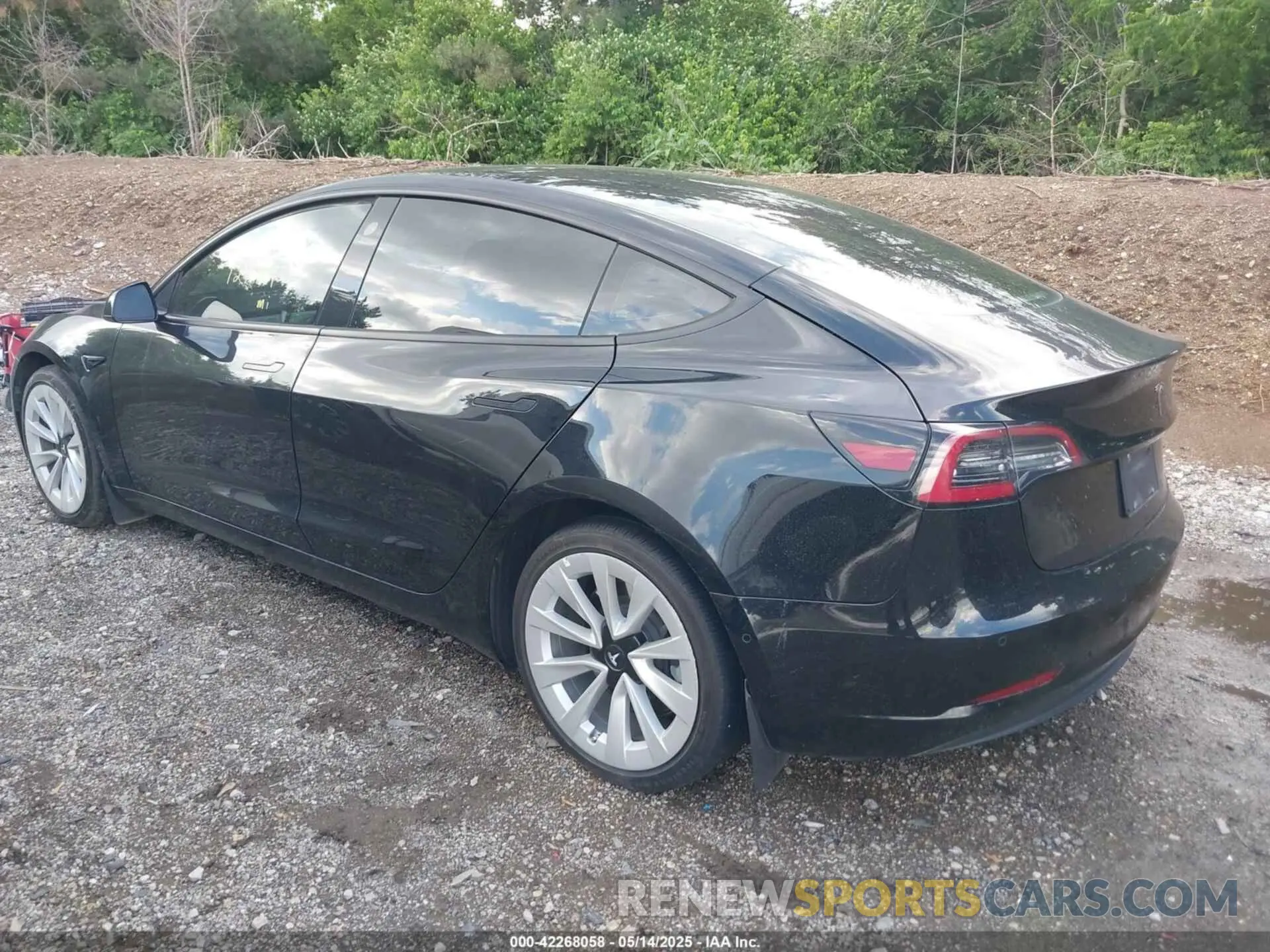 3 fotografías del automóvil dañado 5YJ3E1EA1NF304355 TESLA MODEL 3 2022