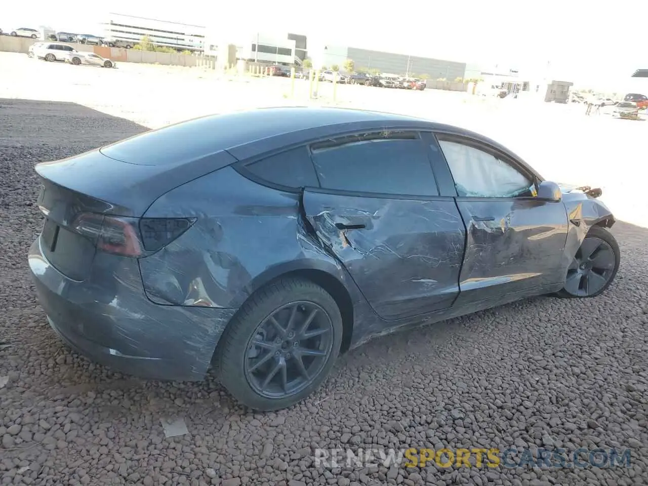 3 fotografías del automóvil dañado 5YJ3E1EA1NF328249 TESLA MODEL 3 2022