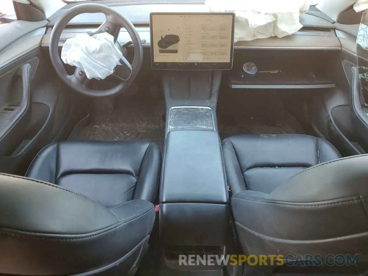 8 fotografías del automóvil dañado 5YJ3E1EA1NF328249 TESLA MODEL 3 2022