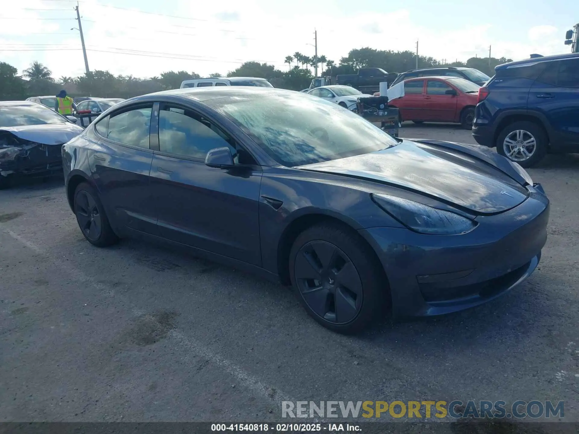 1 fotografías del automóvil dañado 5YJ3E1EA1NF338196 TESLA MODEL 3 2022