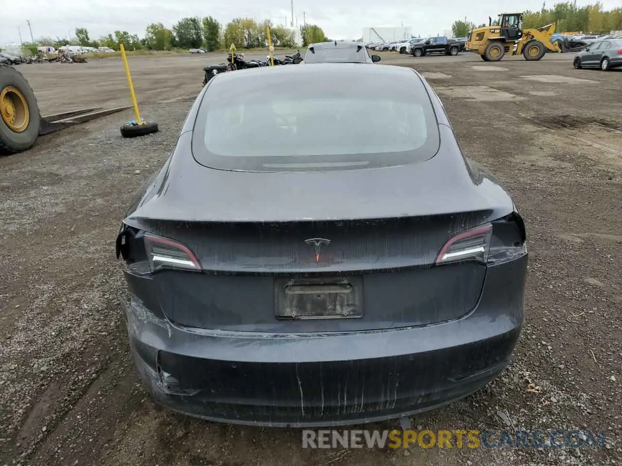 6 fotografías del automóvil dañado 5YJ3E1EA1NF348727 TESLA MODEL 3 2022