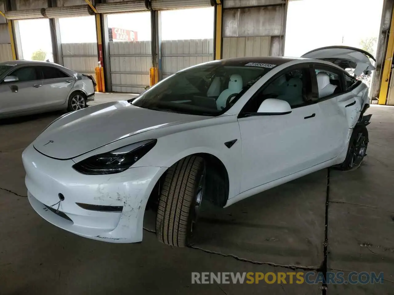 1 fotografías del automóvil dañado 5YJ3E1EA1NF358612 TESLA MODEL 3 2022