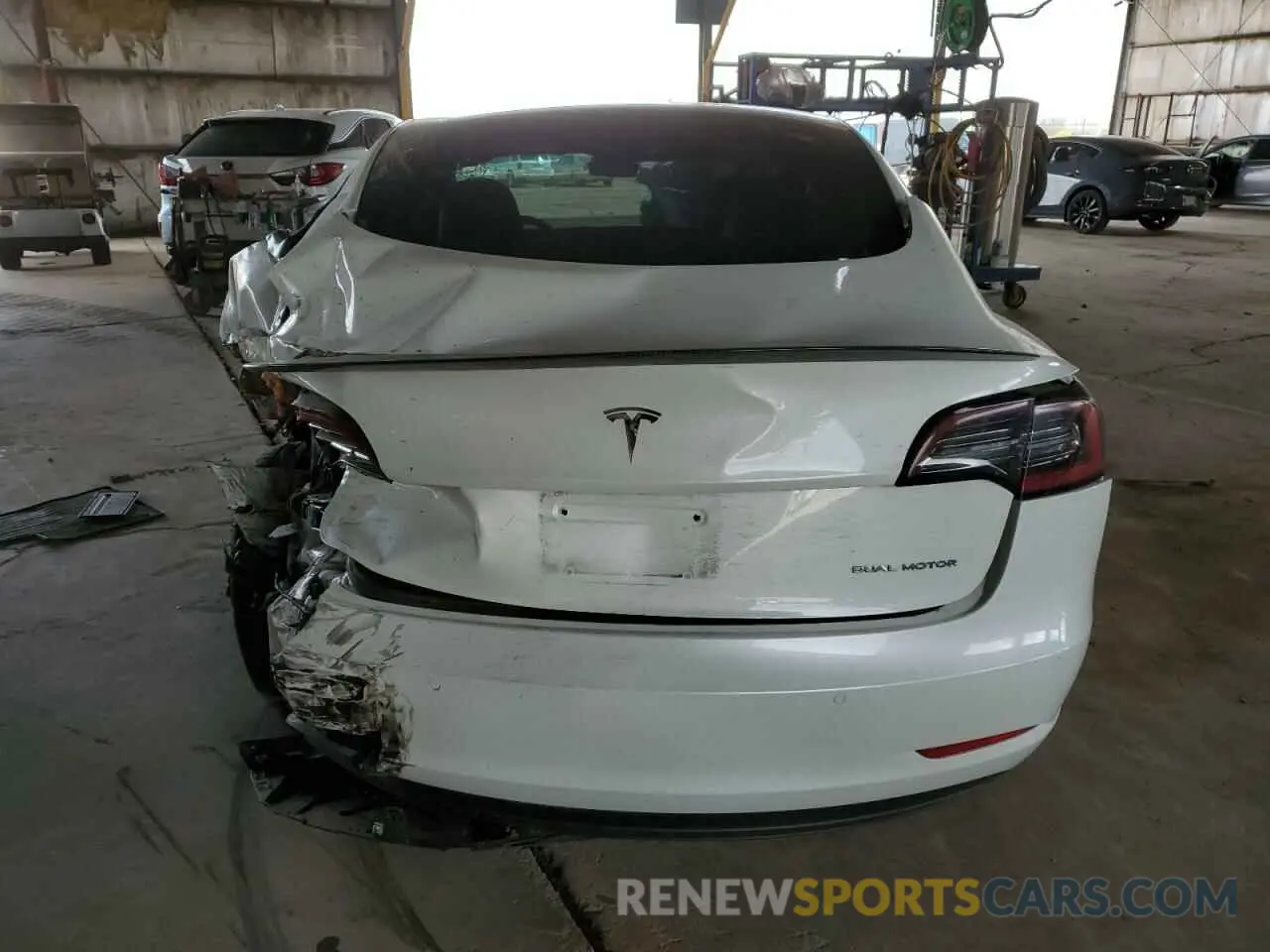 6 fotografías del automóvil dañado 5YJ3E1EA1NF358612 TESLA MODEL 3 2022