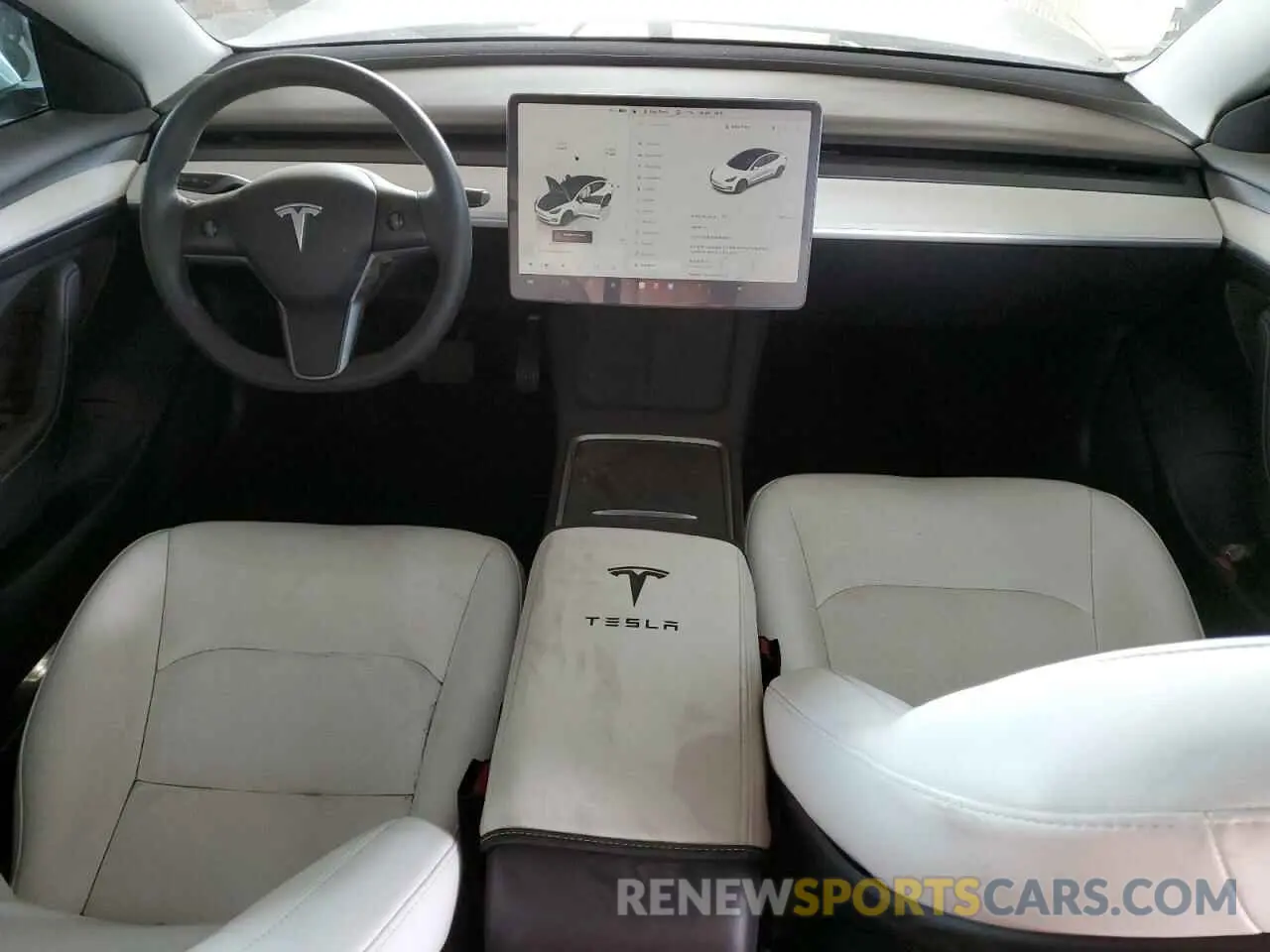 8 fotografías del automóvil dañado 5YJ3E1EA1NF358612 TESLA MODEL 3 2022