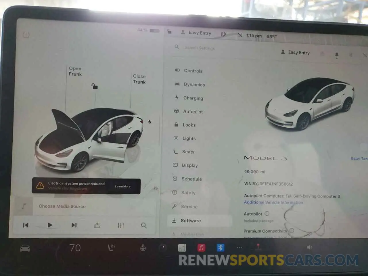 9 fotografías del automóvil dañado 5YJ3E1EA1NF358612 TESLA MODEL 3 2022