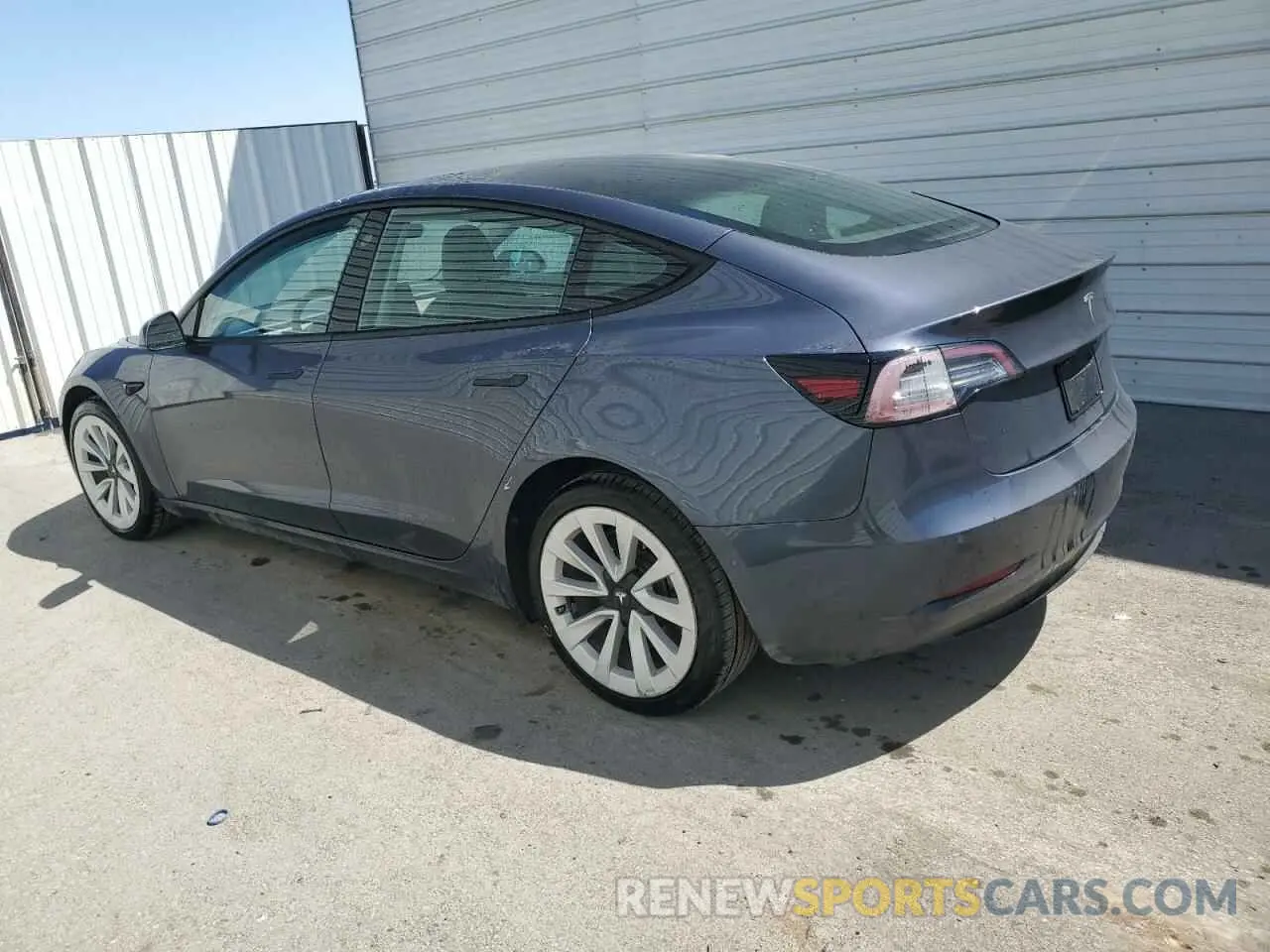 2 fotografías del automóvil dañado 5YJ3E1EA1NF368556 TESLA MODEL 3 2022