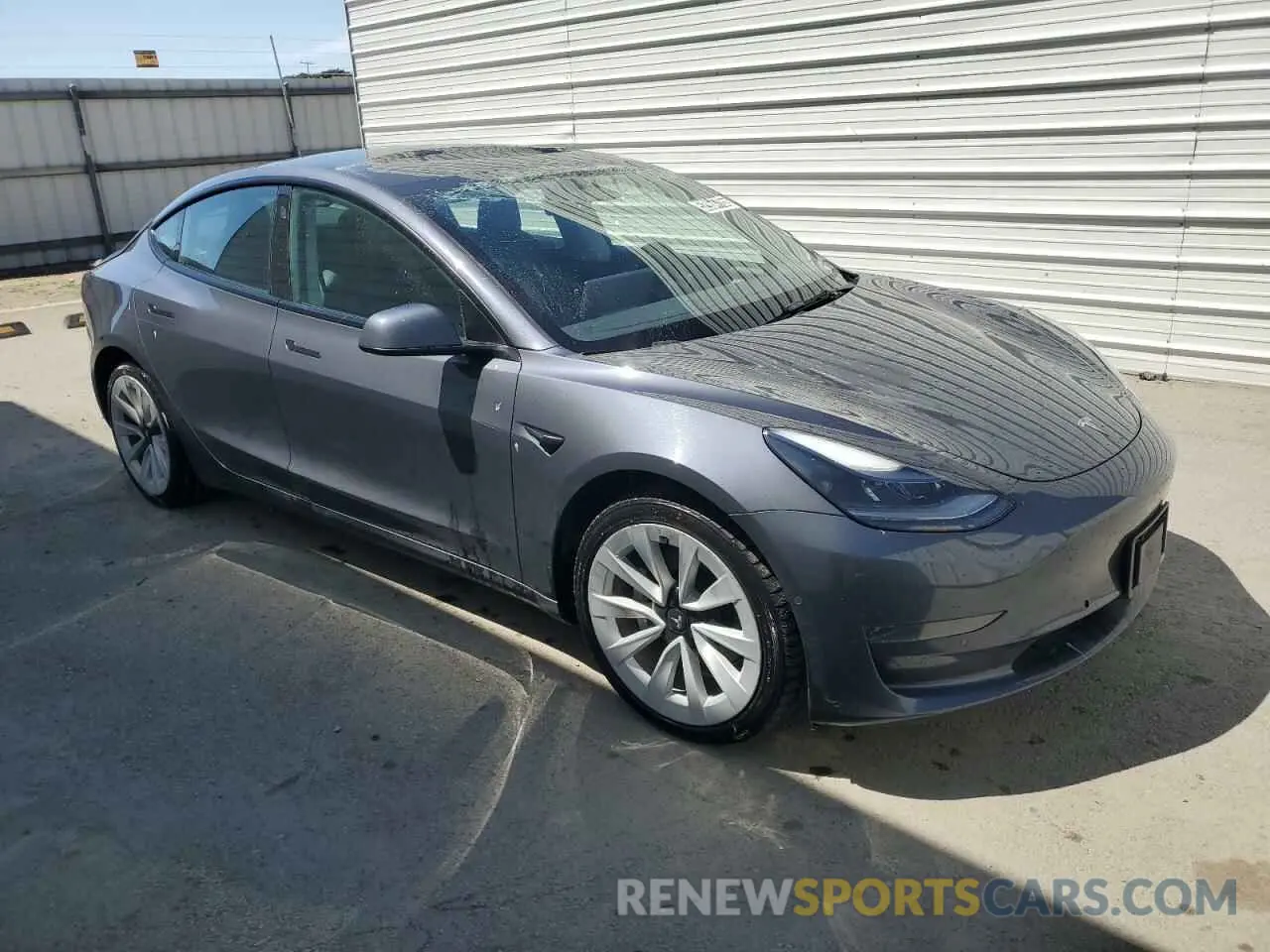 4 fotografías del automóvil dañado 5YJ3E1EA1NF368556 TESLA MODEL 3 2022