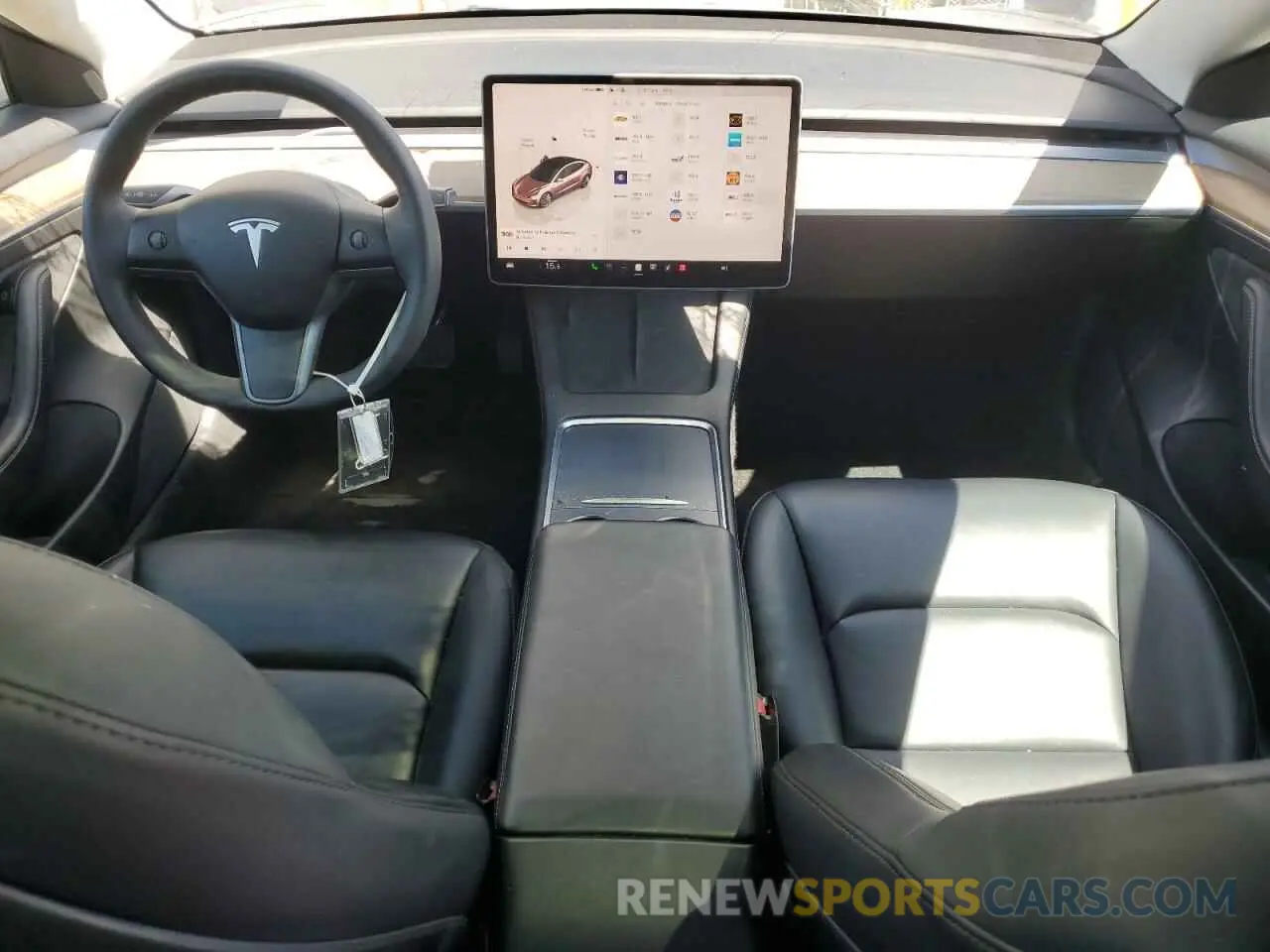 8 fotografías del automóvil dañado 5YJ3E1EA1NF368556 TESLA MODEL 3 2022