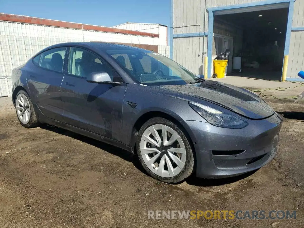 4 fotografías del automóvil dañado 5YJ3E1EA1NF369352 TESLA MODEL 3 2022