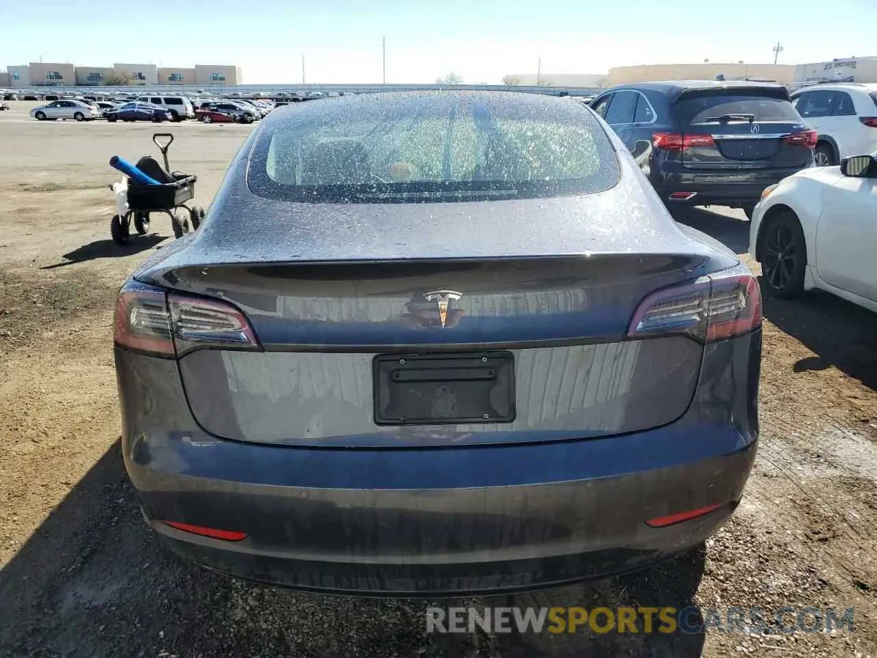 6 fotografías del automóvil dañado 5YJ3E1EA1NF369352 TESLA MODEL 3 2022