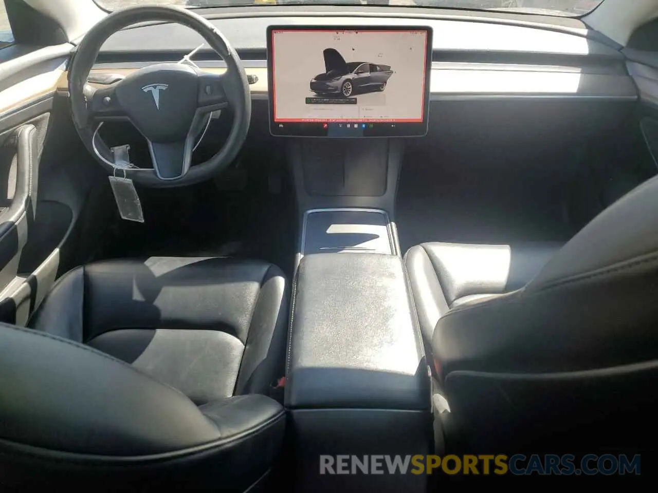 8 fotografías del automóvil dañado 5YJ3E1EA1NF369352 TESLA MODEL 3 2022