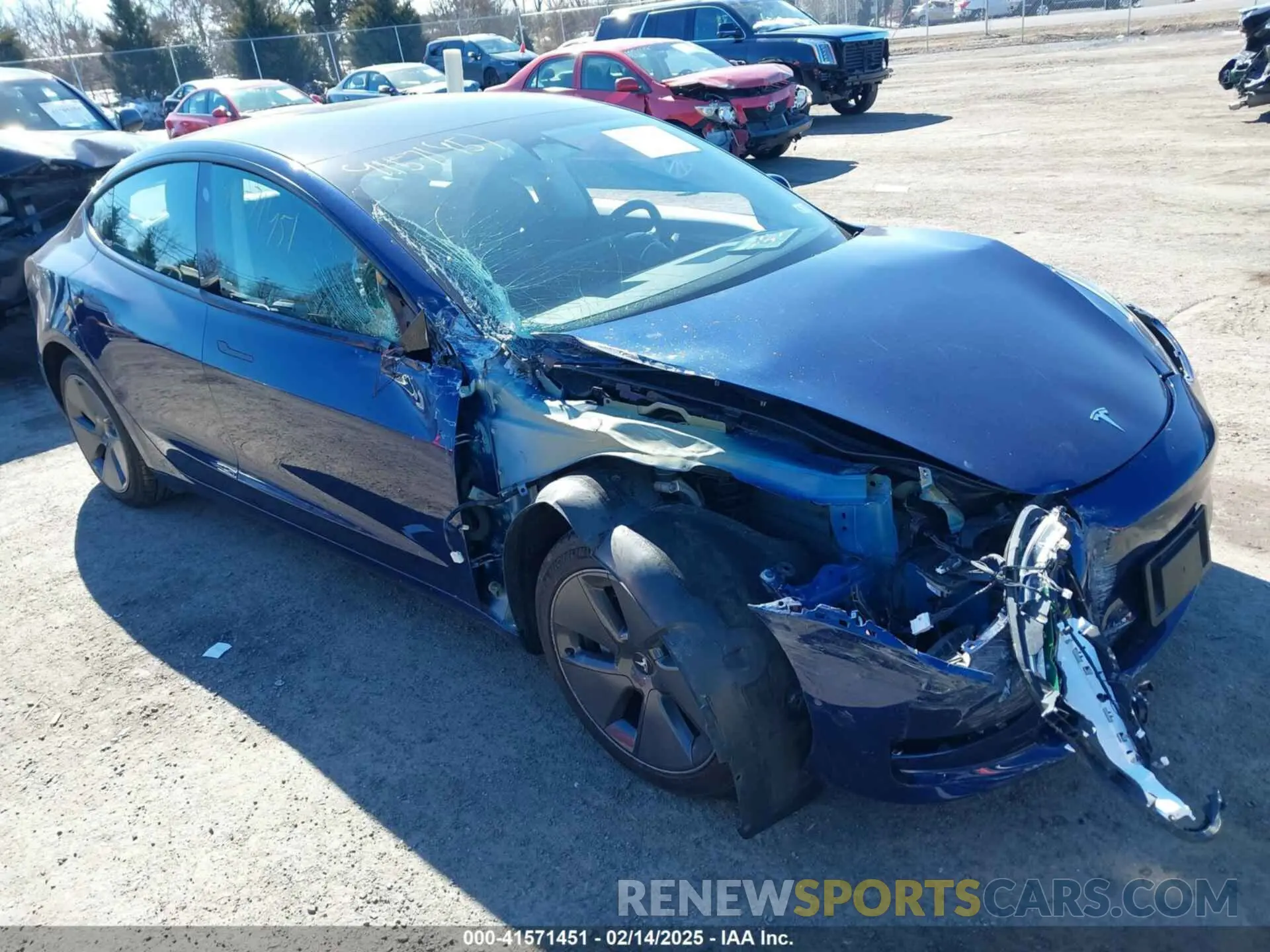 1 fotografías del automóvil dañado 5YJ3E1EA1NF369416 TESLA MODEL 3 2022