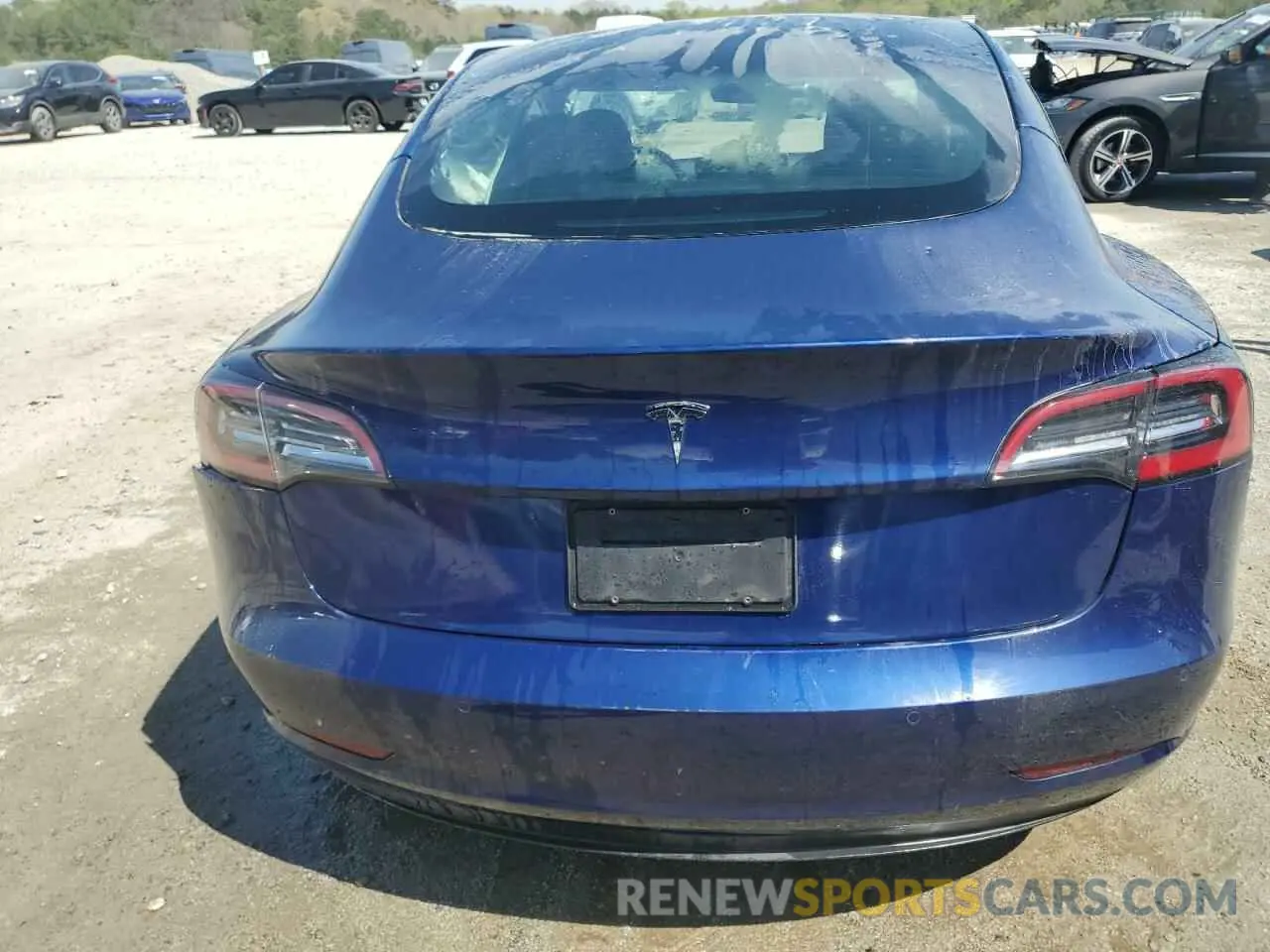 6 fotografías del automóvil dañado 5YJ3E1EA1NF370825 TESLA MODEL 3 2022